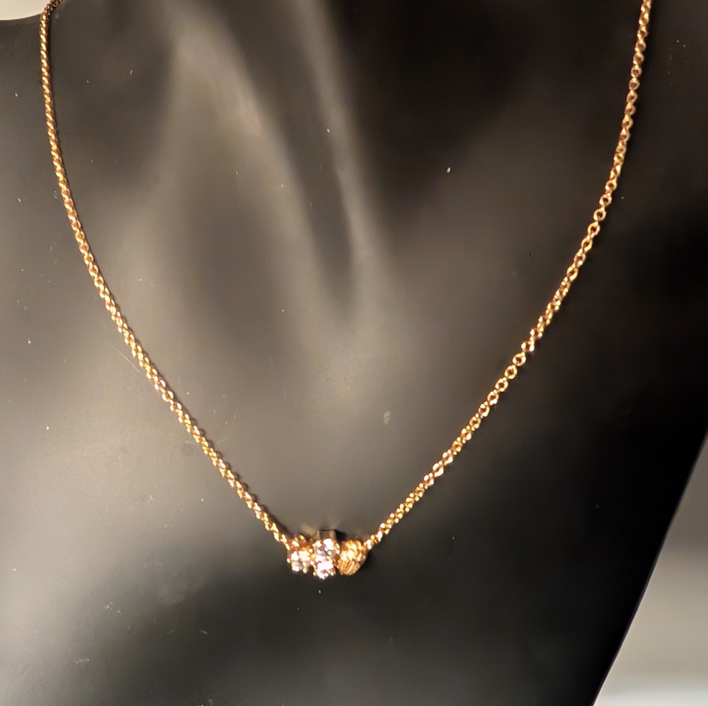 Kurt Geiger Gold Clover and Heart Pendant Necklace - Picture 7 of 7